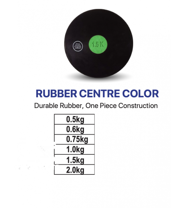 RUBBER CENTRE COLOR DISCUS